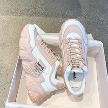 Load image into Gallery viewer, Casual Womens Blue Sneakers High Heels Platform Sports Shoes Autumn Thick Bottom Walking Breathable Vulcanized Shoes Luxury Tennis Sneakers Trainers Lace Up Fashion Design