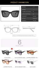 Load image into Gallery viewer, Cat Eye Design For Women Sunglasses Female Personality Big Size Frame Decent Sun Shade Glasses Trending over Size Sunglasses Thick Frame Square Sunglasses for Men Women Retro Sun Glasses UV400 Protection Fashion Trendy Style