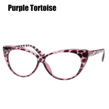 Load image into Gallery viewer, Cat Eye Reading Glasses For Women Lightweight Presbyopic Reading Glasses Fashion Cute Reader For Women Computer Readers Anti Glare UV Ray Eyeglasses +0.5 0.75 1.0 1.25 1.5 1.75 2.0 2.5 3.0 3.5 4.0