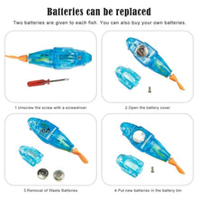 Load image into Gallery viewer, Cat Interactive Electric Fish Toy Water Cat Toy for Indoor Play Swimming Robot Fish Toy for Cat and Dog with LED Light Pet Toys New Bath Toys Interactive Plastic Fish Toys Electronic Cat Toy Gift to Stimulate Your Pet's Hunter Instincts