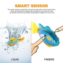 Load image into Gallery viewer, Cat Interactive Electric Fish Toy Water Cat Toy for Indoor Play Swimming Robot Fish Toy for Cat and Dog with LED Light Pet Toys New Bath Toys Interactive Plastic Fish Toys Electronic Cat Toy Gift to Stimulate Your Pet's Hunter Instincts