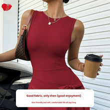 Load image into Gallery viewer, Women's Fitness Beauty-Back Yoga Dress – Sleeveless Active Mini