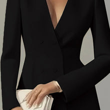 Load image into Gallery viewer, Women’s Deep V-Neck A-Line Dress