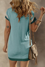 Load image into Gallery viewer, Classic Round Neck Short Sleeve Mini Dress Casual & Chic Everyday Wear For Women