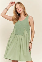 Load image into Gallery viewer, Decorative Button Sleeveless Babydoll Dress For Women – Elegant, Unique, Flowy, Comfortable, Versatile & Stylish