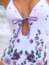 Load image into Gallery viewer, Printed Spaghetti Strap One-Piece : Cover Up Swim Set