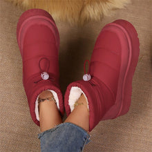 Load image into Gallery viewer, Women’s Fleece-Lined Short Boots – Warm Cotton Lined Winter Ankle Boots