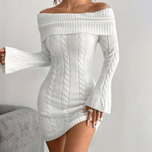 Load image into Gallery viewer, Women’s Off Shoulder Bodycon Dress