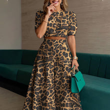 Load image into Gallery viewer, Printed Top & Trousers Two-Piece Suit