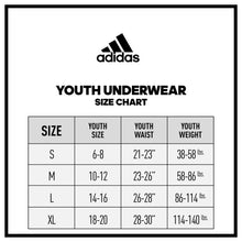 Load image into Gallery viewer, adidas Kids-Boy's Performance Boxer Briefs Underwear (4-Pack) Large Black/Solar Blue/Semi Solar Slime Green - # BOAA121410001