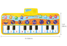 Load image into Gallery viewer, Music Piano Play Mat Multi-function with Instrument Sound Demo Songs Cloth Musical Carpet Educational Toys For Kids