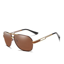Load image into Gallery viewer, Luxury NEW Model Business Men Square Polarized Sunglasses Male Eyewear Aviation Alloy Frame With UV400 Protection and High Quality Metal Frame