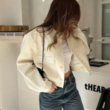 Load image into Gallery viewer, Women's Solid Color Long Sleeve Baseball Jacket