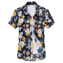 Load image into Gallery viewer, Aloha Shirts Short-sleeved Fashion Chemise Homme Blouse