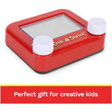 Load image into Gallery viewer, Etch A Sketch Pocket – Classic Magic Screen Drawing Toy Made with 76% Recycled Plastic | Portable, Screen-Free Creativity for Kids Ages 3+