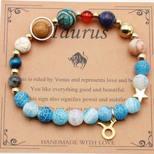 Load image into Gallery viewer, Twelve Constellations Bracelets - Natural Stone Beaded Bracelets with Eight Planet Designs