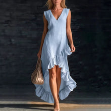 Load image into Gallery viewer, Cotton Long Sleeveless Casual Dress for Women