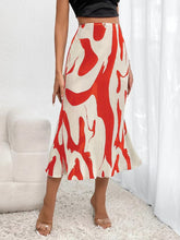 Load image into Gallery viewer, Women's Zebra Print Pleated Skirt – Irregular Hem & Side Slit
