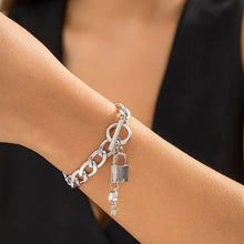 Load image into Gallery viewer, Thick Chain Lock and Key Pendant Necklace - Trendy Fashion Jewelry