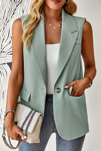 Load image into Gallery viewer, Women's Sleeveless Open-Front Vest Blazer – Work & Office Jacket