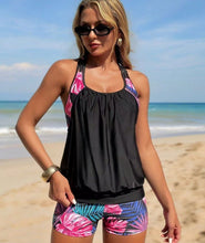 Load image into Gallery viewer, Women's Hollow-Out Tankini Swimsuit Set
