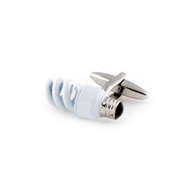 Load image into Gallery viewer, CFL Lightbulb Cufflinks