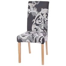 Load image into Gallery viewer, Chair Cover Simple Home Printed Chair Cover Household Thickened Fleece Chair Cover Universal KitchenDining Chair Cover Spandex tretch Removable Washable Dining Room Chair Protector Slipcovers/Home Decor Dining Room Seat Cover