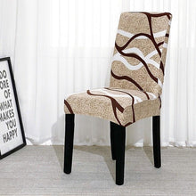 Load image into Gallery viewer, Chair Covers For Dining Room Stretch Spandex Removable Washable Anti-dust Seat Slipcover Multicolor Chair covers Chair Covers For Dining Room With Printed Patterns Easy Slip-on Stretchy Dining Room Chair Covers