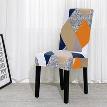 Load image into Gallery viewer, Chair Covers For Dining Room Stretch Spandex Removable Washable Anti-dust Seat Slipcover Multicolor Chair covers Chair Covers For Dining Room With Printed Patterns Easy Slip-on Stretchy Dining Room Chair Covers