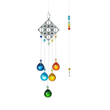 Load image into Gallery viewer, Chandelier Wind Chimes Ab Coating Crystal Prisms Hanging Sun Catcher Rainbow Chaser Crystals Ball Prisms Window Curtains Pendant Home Decor Gifts Garden Patio Yard
