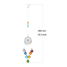 Load image into Gallery viewer, Chandelier Wind Chimes Crystal Prisms Hanging Sun Catcher Beads Chain Sphere Chandelier Lamps Light Pendant for Christmas Day Wedding Plants Cars Window Décor Rainbow Window Curtains Pendant Home Decor Gifts