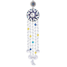 Load image into Gallery viewer, Chandelier Wind Chimes Turkish Blue Evil Eye Moon Sun Star Sun-catcher Rainbow Maker Wind Chimes Wall Hanging Crystal Prisms Hanging Pendant Home Decor Gifts Blessing Protection Decoration