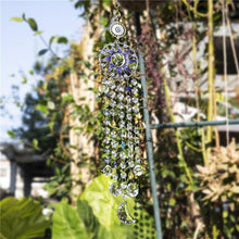 Load image into Gallery viewer, Chandelier Wind Chimes Turkish Blue Evil Eye Moon Sun Star Sun-catcher Rainbow Maker Wind Chimes Wall Hanging Crystal Prisms Hanging Pendant Home Decor Gifts Blessing Protection Decoration