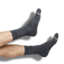 Load image into Gallery viewer, Charcoal Casual Crew Socks