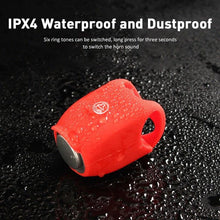 Load image into Gallery viewer, Chargeable Bicycle Bell 120db Waterproof Cycling Bike Bells Electric Horn Mini Portable Cycling Handlebar Bell Bike Tools Bicycle Bell With 3 Cute Sounds Waterproof Cycle Horn For Kids Road And Mountain Bike
