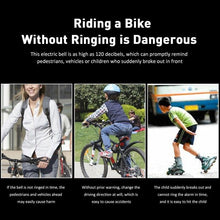 Load image into Gallery viewer, Chargeable Bicycle Bell 120db Waterproof Cycling Bike Bells Electric Horn Mini Portable Cycling Handlebar Bell Bike Tools Bicycle Bell With 3 Cute Sounds Waterproof Cycle Horn For Kids Road And Mountain Bike