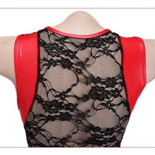 Load image into Gallery viewer, MANDOTOS Charmed Sensual Latex Dress Red