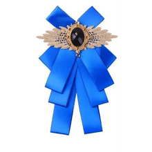 Load image into Gallery viewer, Charming Butterfly Ladies Bowtie Casual Solid Color Rhinestone Brooch Bowties For Women Fashionable Wedding Bowtie