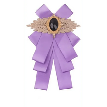 Load image into Gallery viewer, Charming Butterfly Ladies Bowtie Casual Solid Color Rhinestone Brooch Bowties For Women Fashionable Wedding Bowtie