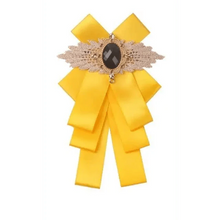 Load image into Gallery viewer, Charming Butterfly Ladies Bowtie Casual Solid Color Rhinestone Brooch Bowties For Women Fashionable Wedding Bowtie