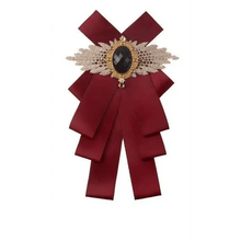 Load image into Gallery viewer, Charming Butterfly Ladies Bowtie Casual Solid Color Rhinestone Brooch Bowties For Women Fashionable Wedding Bowtie