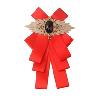 Load image into Gallery viewer, Charming Butterfly Ladies Bowtie Casual Solid Color Rhinestone Brooch Bowties For Women Fashionable Wedding Bowtie