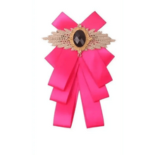Load image into Gallery viewer, Charming Butterfly Ladies Bowtie Casual Solid Color Rhinestone Brooch Bowties For Women Fashionable Wedding Bowtie