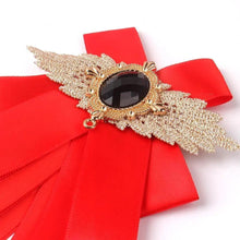 Load image into Gallery viewer, Charming Butterfly Ladies Bowtie Casual Solid Color Rhinestone Brooch Bowties For Women Fashionable Wedding Bowtie