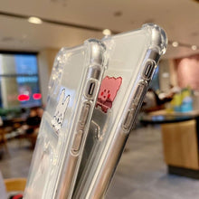Load image into Gallery viewer, Charming Card Phone Case For iPhone 14 13 12 11 Pro Max 7 8 Plus X XR XS Max Transparent Wallet Soft Bumper Back Cover Funny Couple Transparent Soft iphone Cover