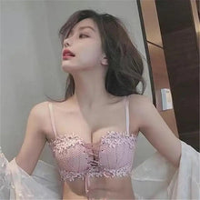 Load image into Gallery viewer, Charming Floral Embroidery Bras for Women Tied Lingerie Seamless Bra Bralette Wireless Brassiere Female Underwear Intimates