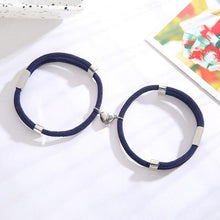 Load image into Gallery viewer, Charming Paired Bracelet Couple Adjustable Rope Heart Magnet Attract Each Other Stainless Steel Charm Magnetic Bracelets Mutual Attraction Eternal Love Relationship Matching Jewelry Gifts For Women