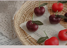 Load image into Gallery viewer, Cherry Candle Creative Decoration Soy Wax Aromatherapy Candle Home Decoration Scented Candle Red Cherry Candle Cherry Shaped Scented Candle Mini Paraffin Wax Candle Small Scented Candle Wax Decorative Candle For Bedroom Bathroom Decoration Parties