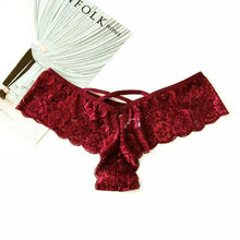 Load image into Gallery viewer, Chic 4-Pack Lace G-String Panties for Women