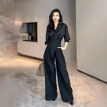 Load image into Gallery viewer, Chic Flowy Wide-Leg Trousers